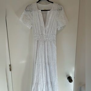 Anthropologie The Somerset Maxi Dress by Maeve in White